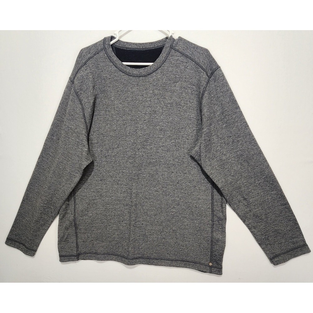Tommy Bahama Men's Classic Pullover Shirt Long Sleeve Gray Size L